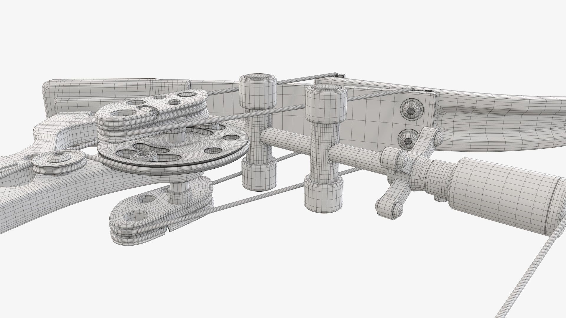 Compound lever action bow 3D model_27