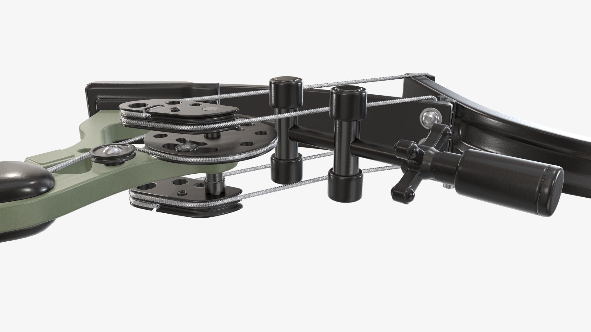 Drawn lever action compound bow 3D model_13