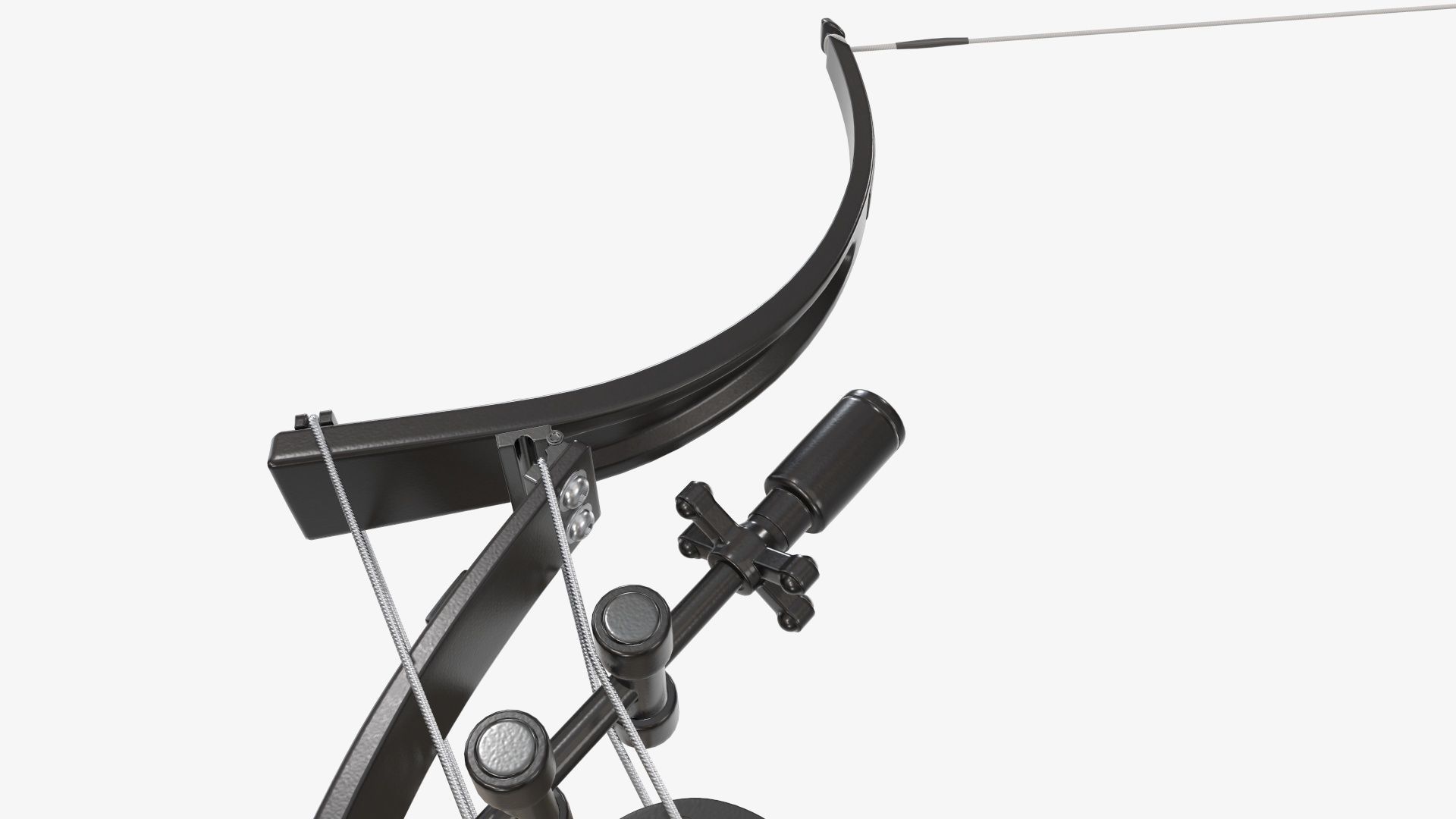 Drawn lever action compound bow 3D model_6