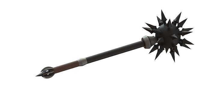 Medieval Morningstar 3D model