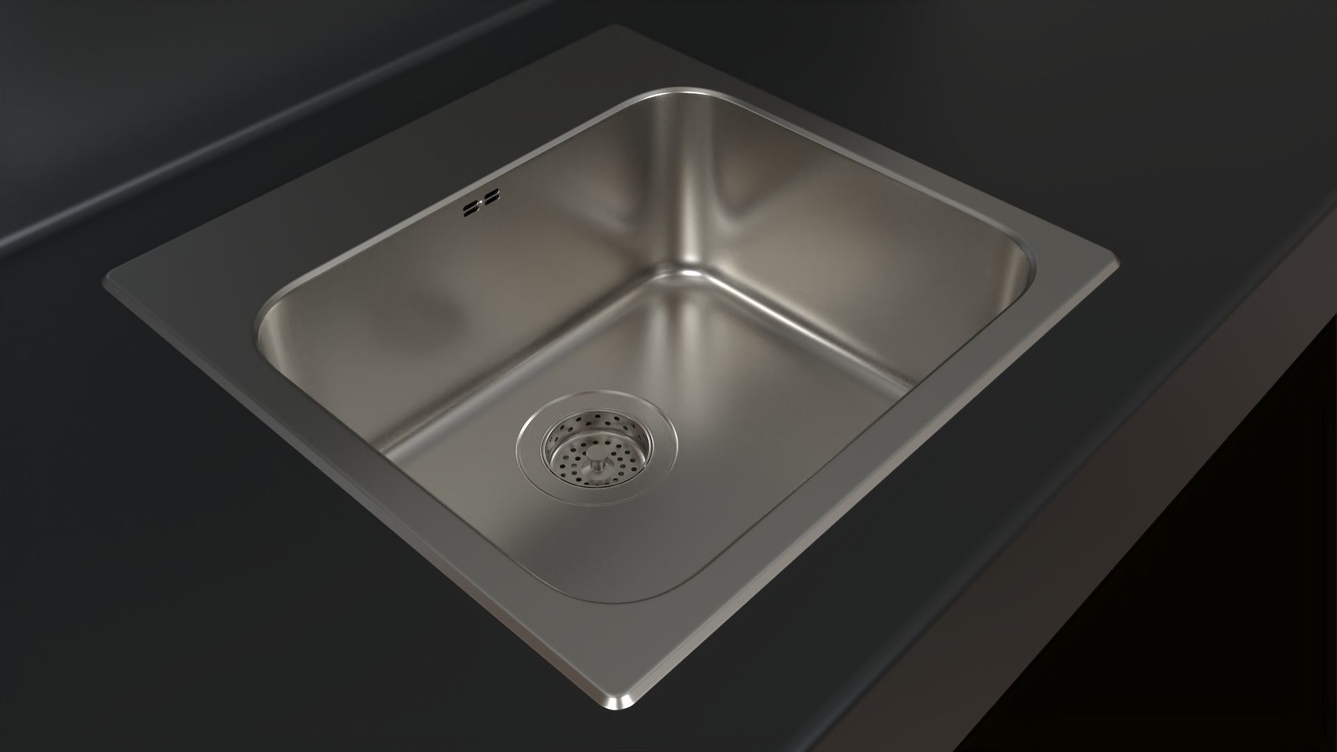 LANGUDDEN sink Ikea 46x46cm 3D model_2