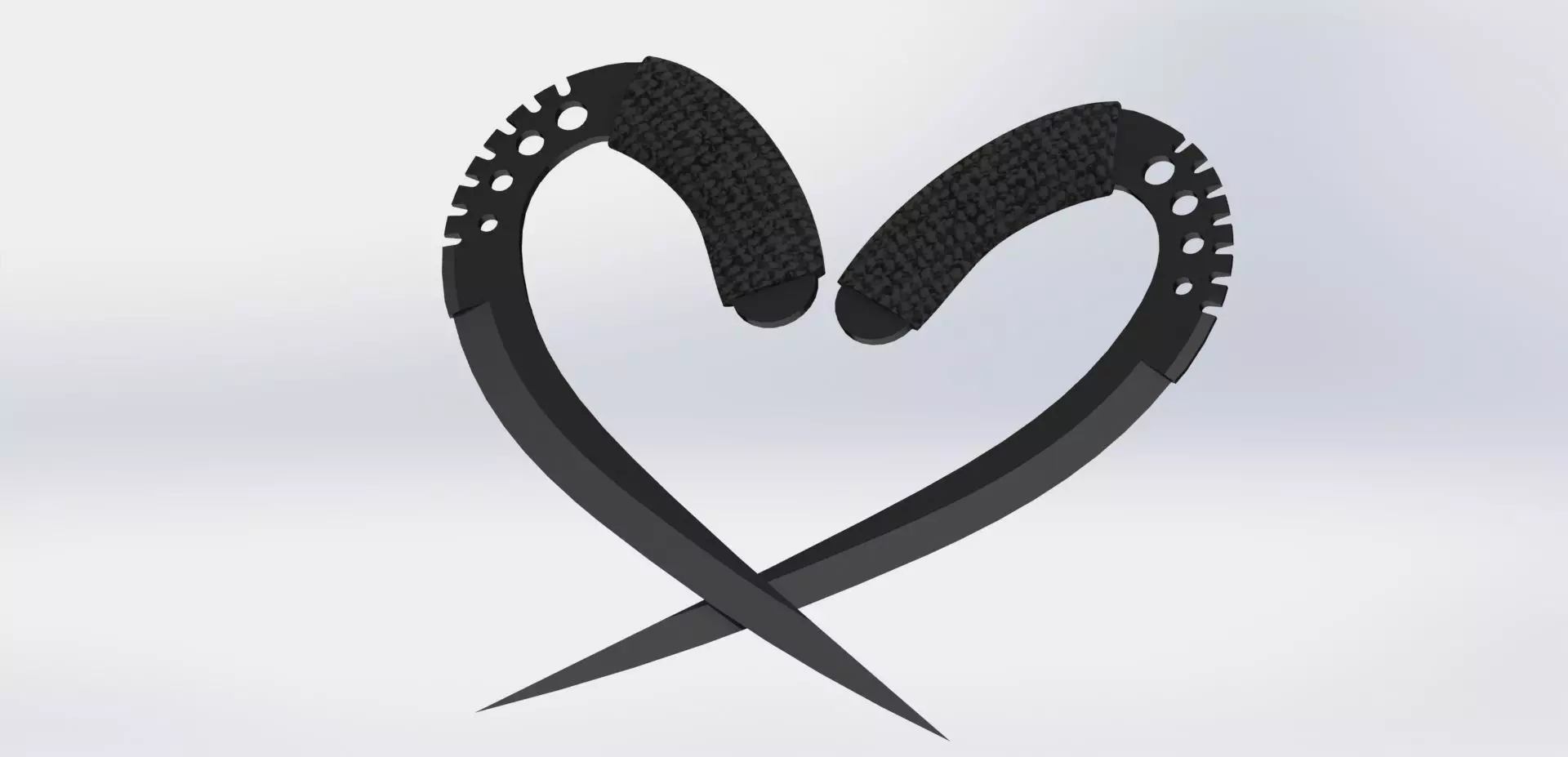 Chronicles Of Riddick Dagger Saber Claws Low-poly 3D model_0