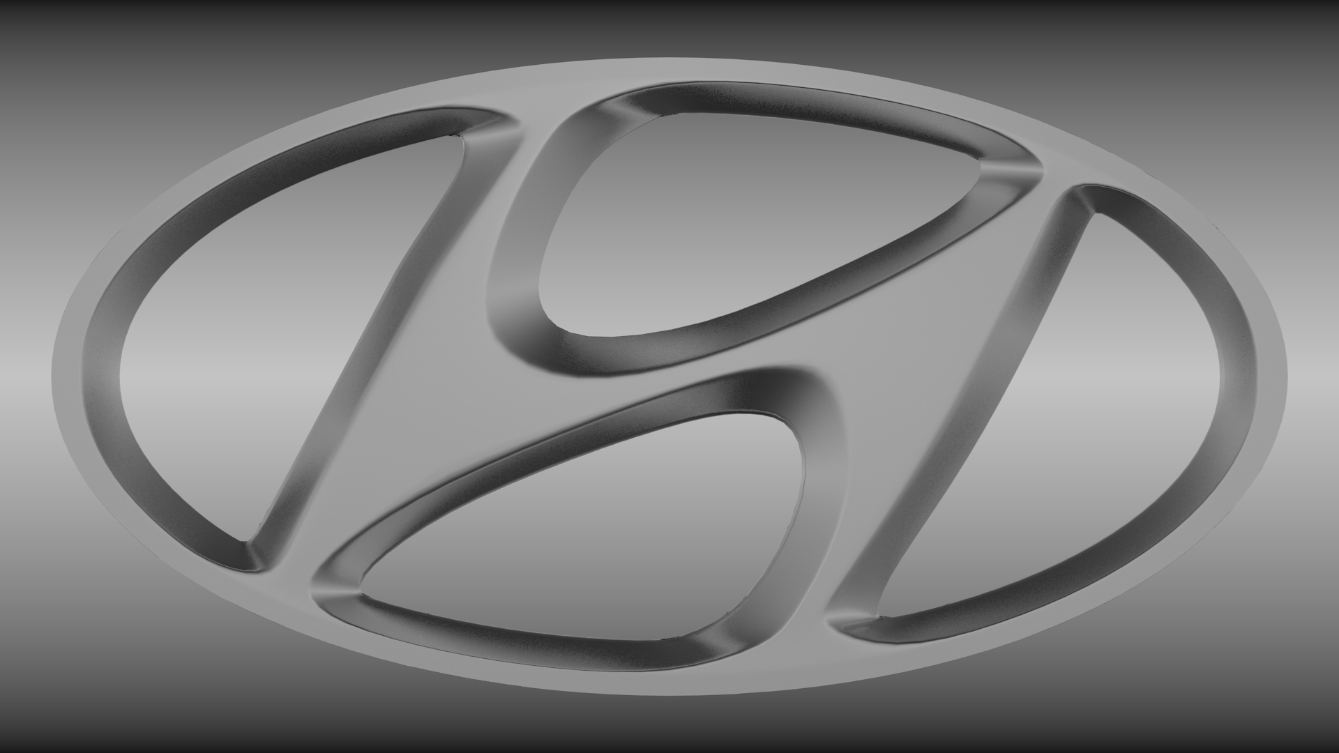 Hyundai logo 3D Model .obj .blend