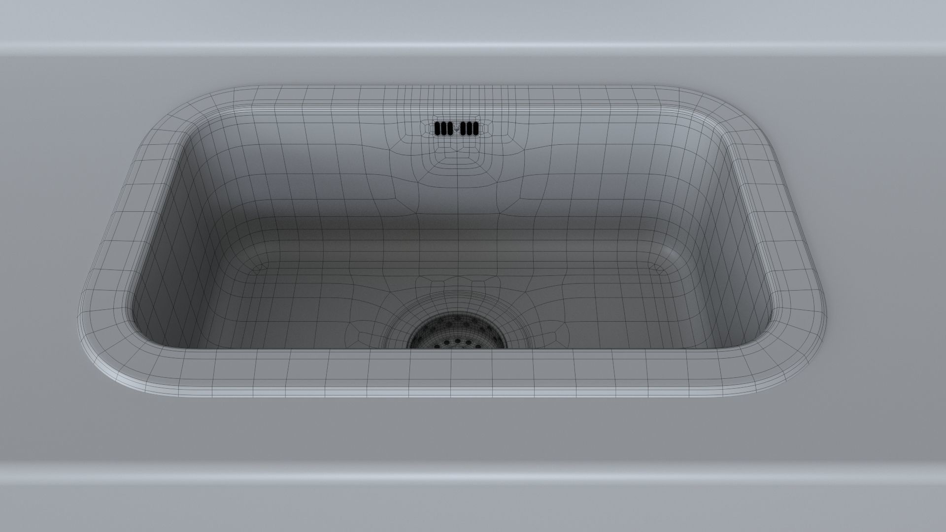BOHOLMEN sink Ikea 47x30cm 3D model_1
