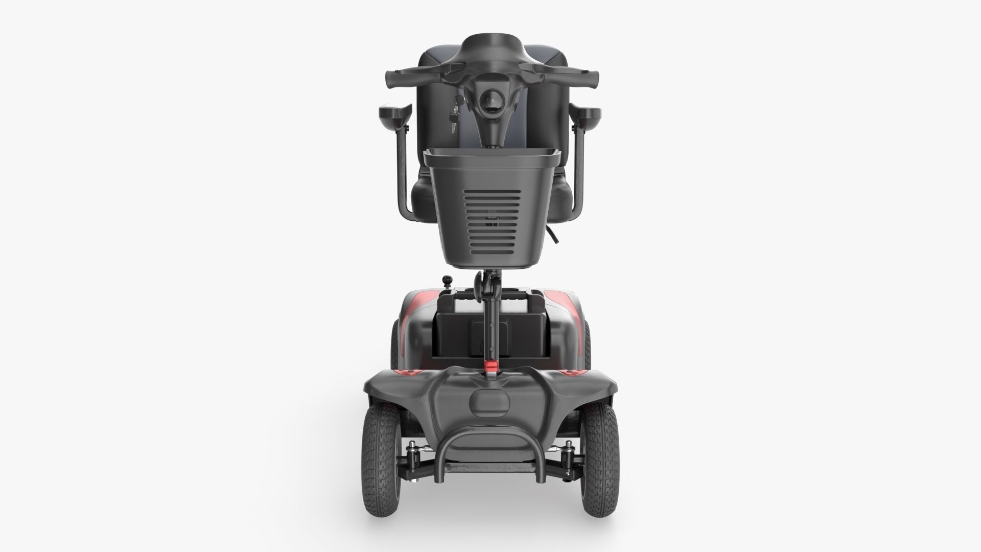 Medical four wheel power scooter 3D model_4