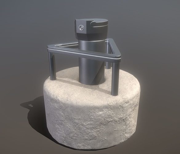 Groundwater Measure Pipe Low-Poly Version 3  Low-poly 3D model