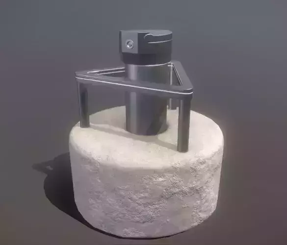 Groundwater Measure Pipe Low-Poly Version 3  Low-poly 3D model