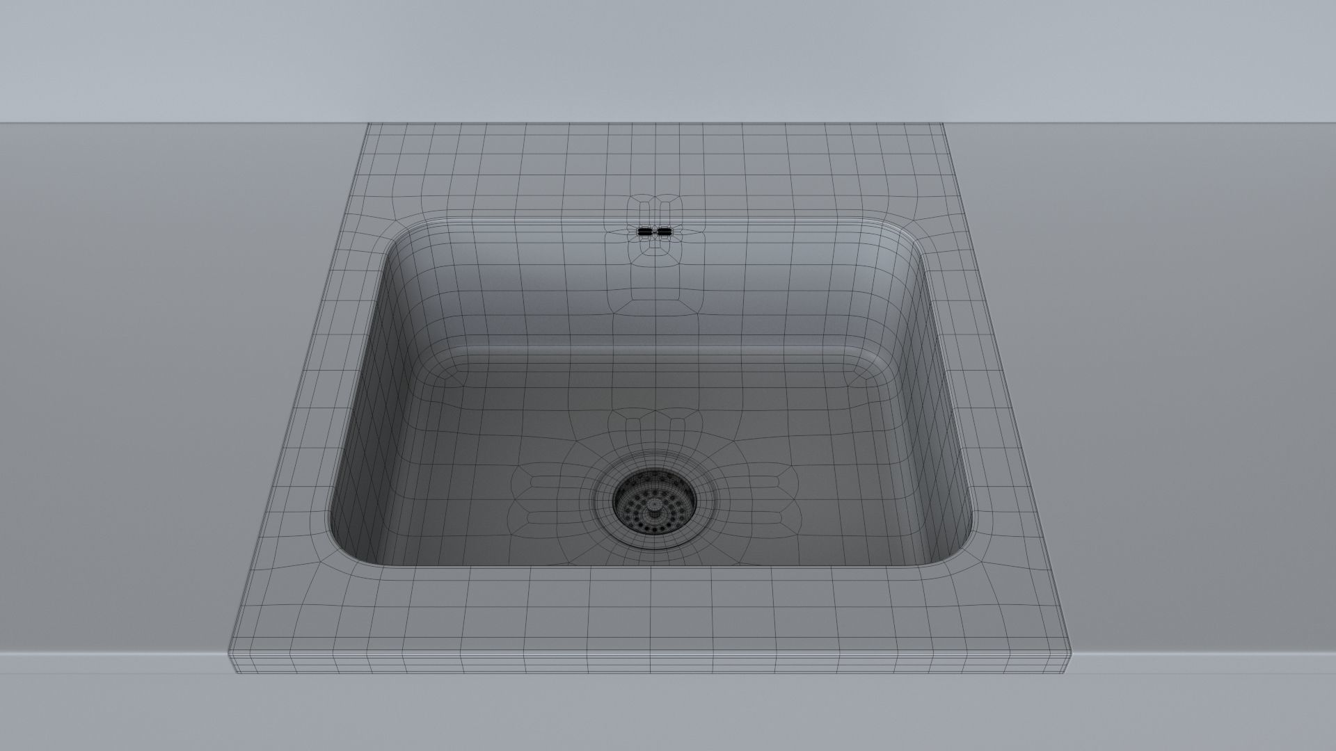 AMMERAN sink Ikea 60x63 5cm 3D model_1