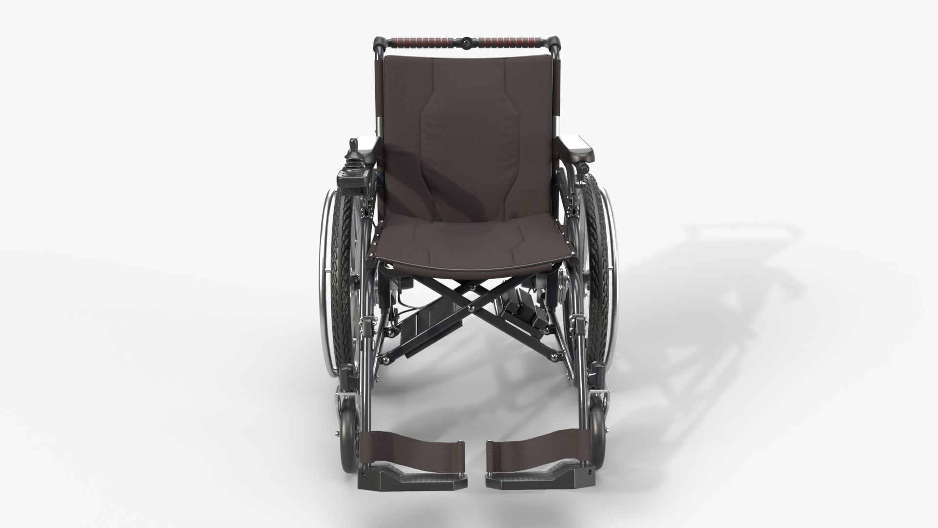 Hybrid power and manual wheelchair 3D model_3