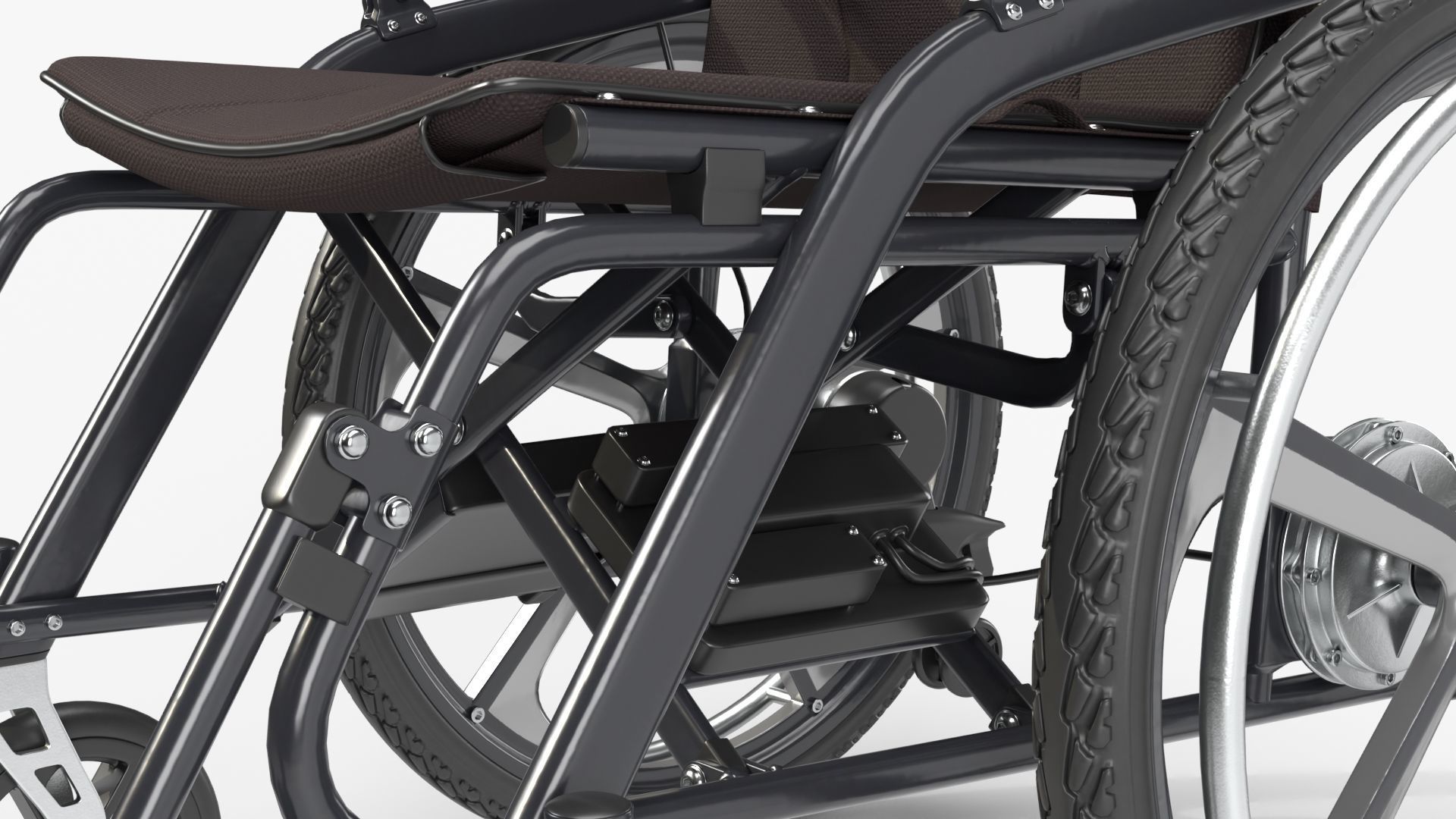 Hybrid power and manual wheelchair 3D model_10