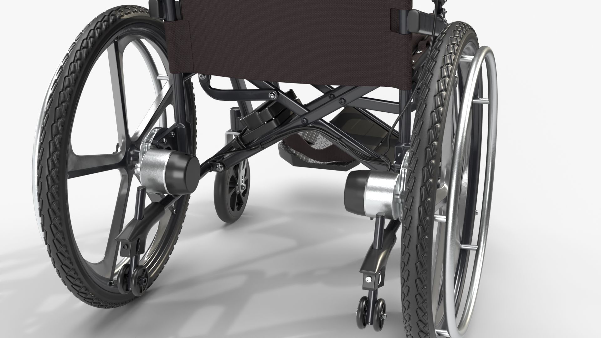 Hybrid power and manual wheelchair 3D model_7