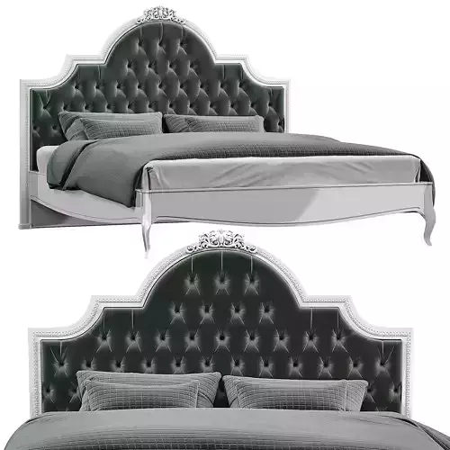 Queen Bed 3D model