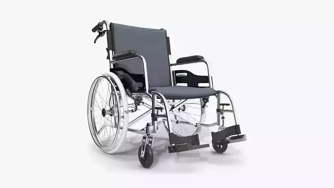 Light wheelchair manual 01 3D model