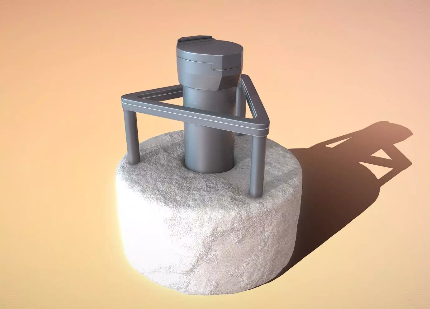 Groundwater Measure Pipe High-Poly Version 3  3D model_0