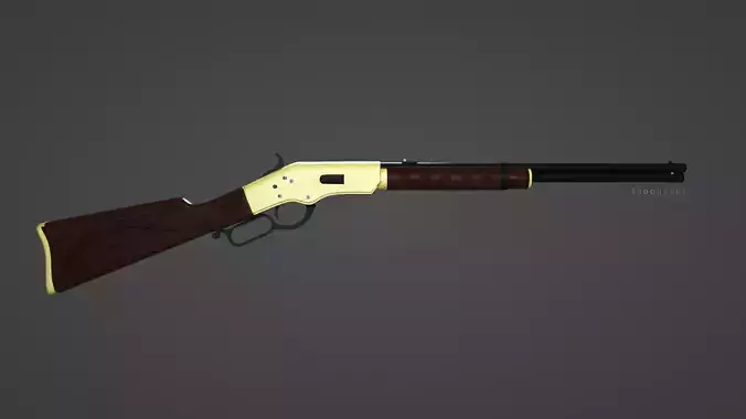 1866 Yellowboy Rifle 3D model