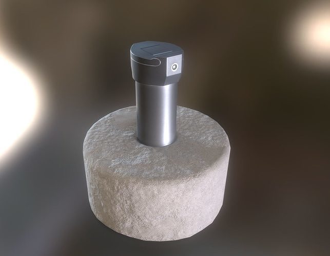Groundwater Measure Pipe Low-Poly Version 2  Low-poly 3D model
