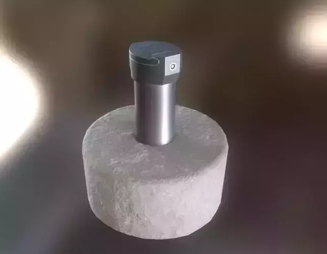 Groundwater Measure Pipe Low-Poly Version 2  Low-poly 3D model
