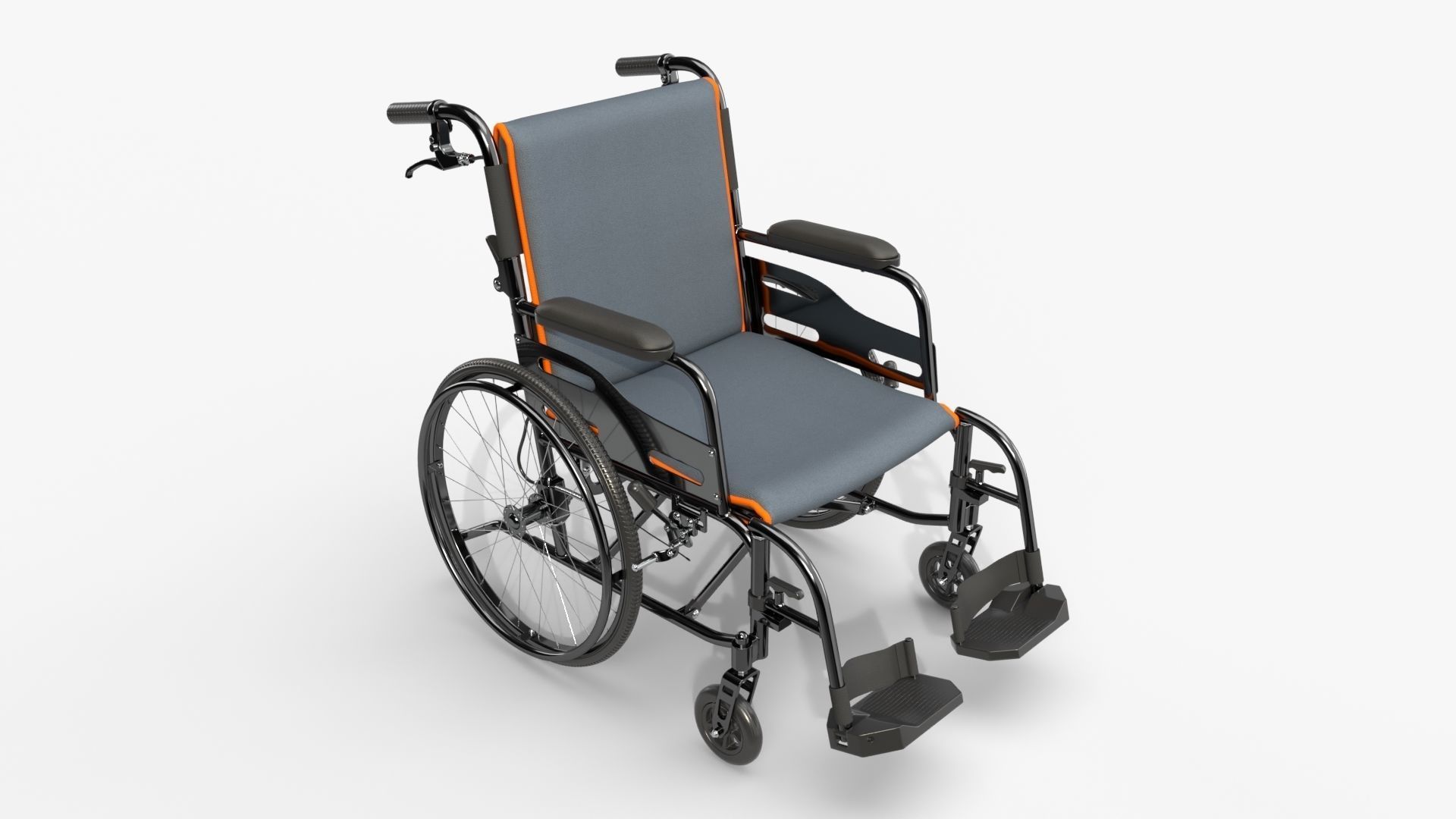 Light wheelchair manual 02 3D model_4