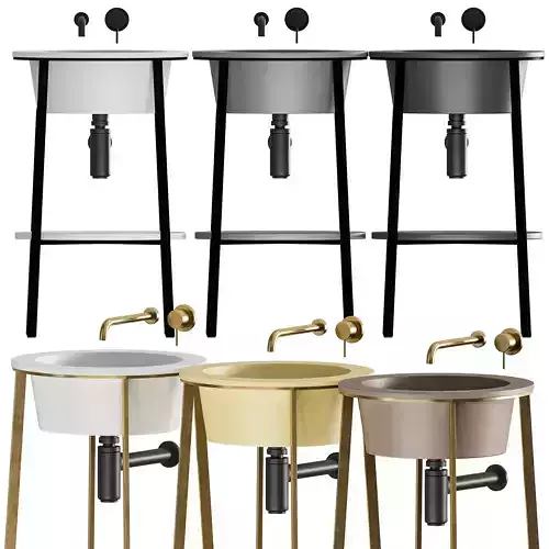 Fiora Shiro Washbasin 3D model