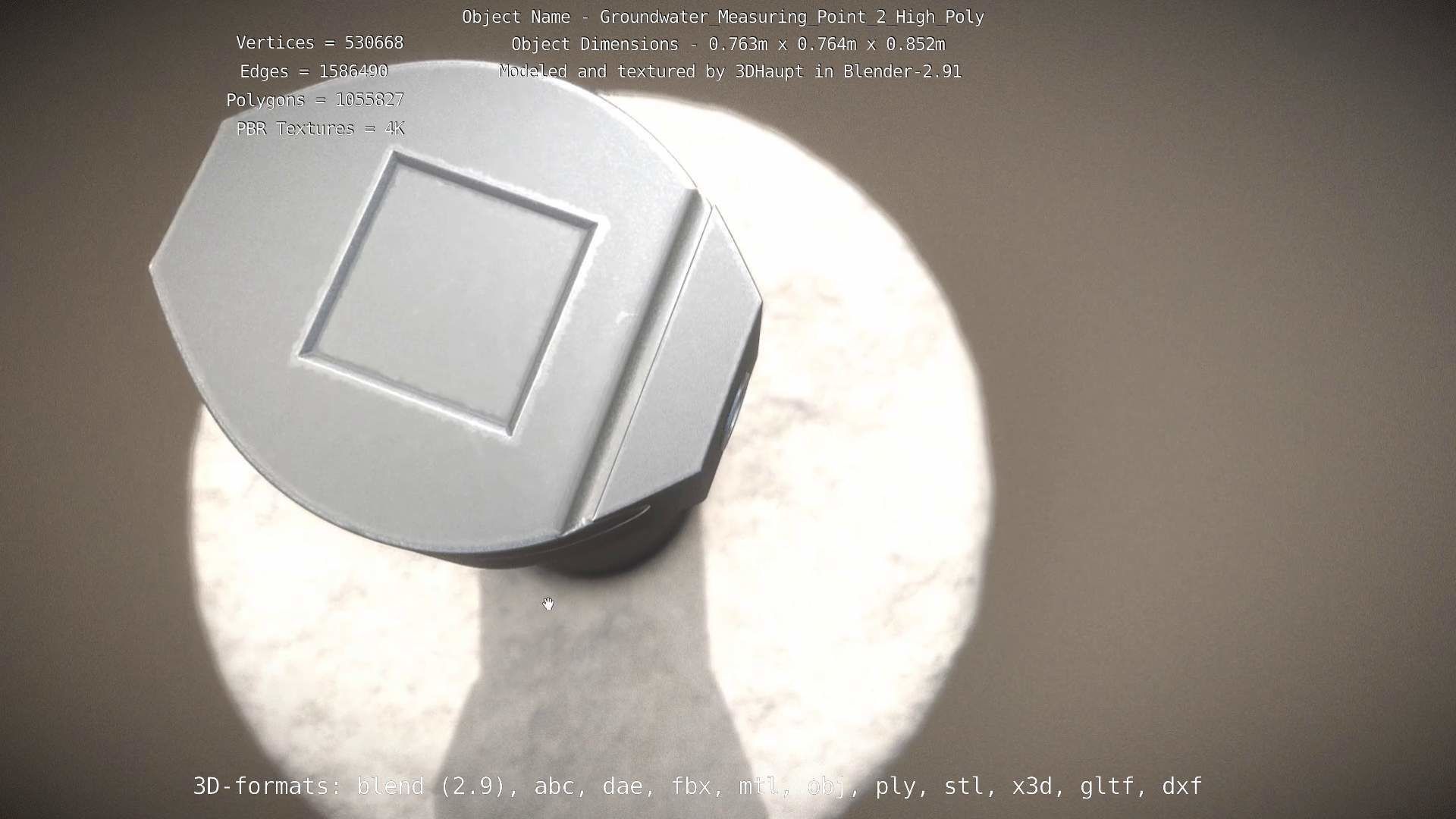 Groundwater Measure Pipe High-Poly Version 2 3D model_71