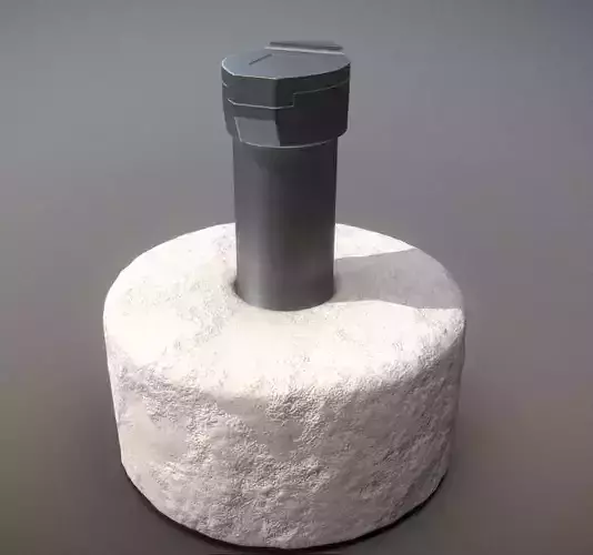 Groundwater Measure Pipe High-Poly Version 2 3D model