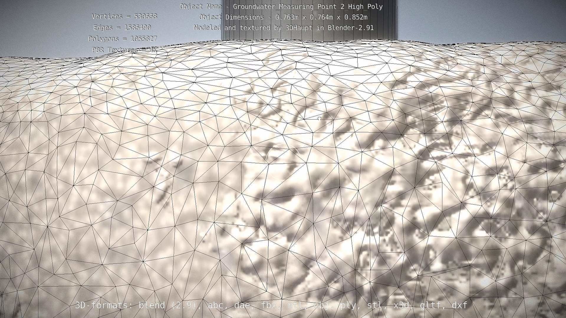 Groundwater Measure Pipe High-Poly Version 2 3D model_27