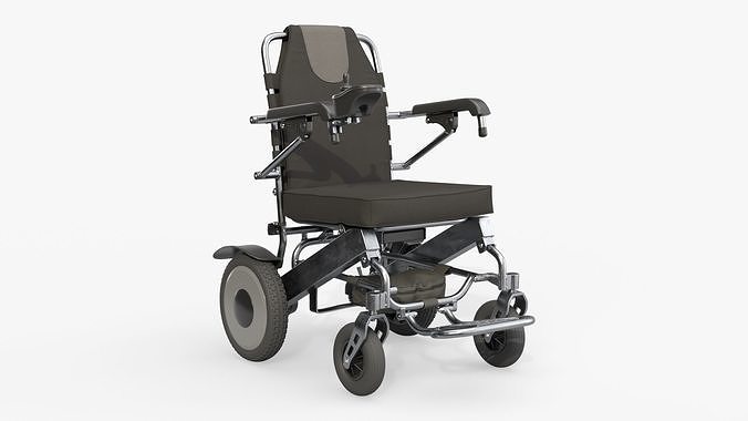 Lite powered folding wheelchair 3D model