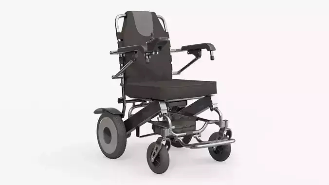 Lite powered folding wheelchair 3D model
