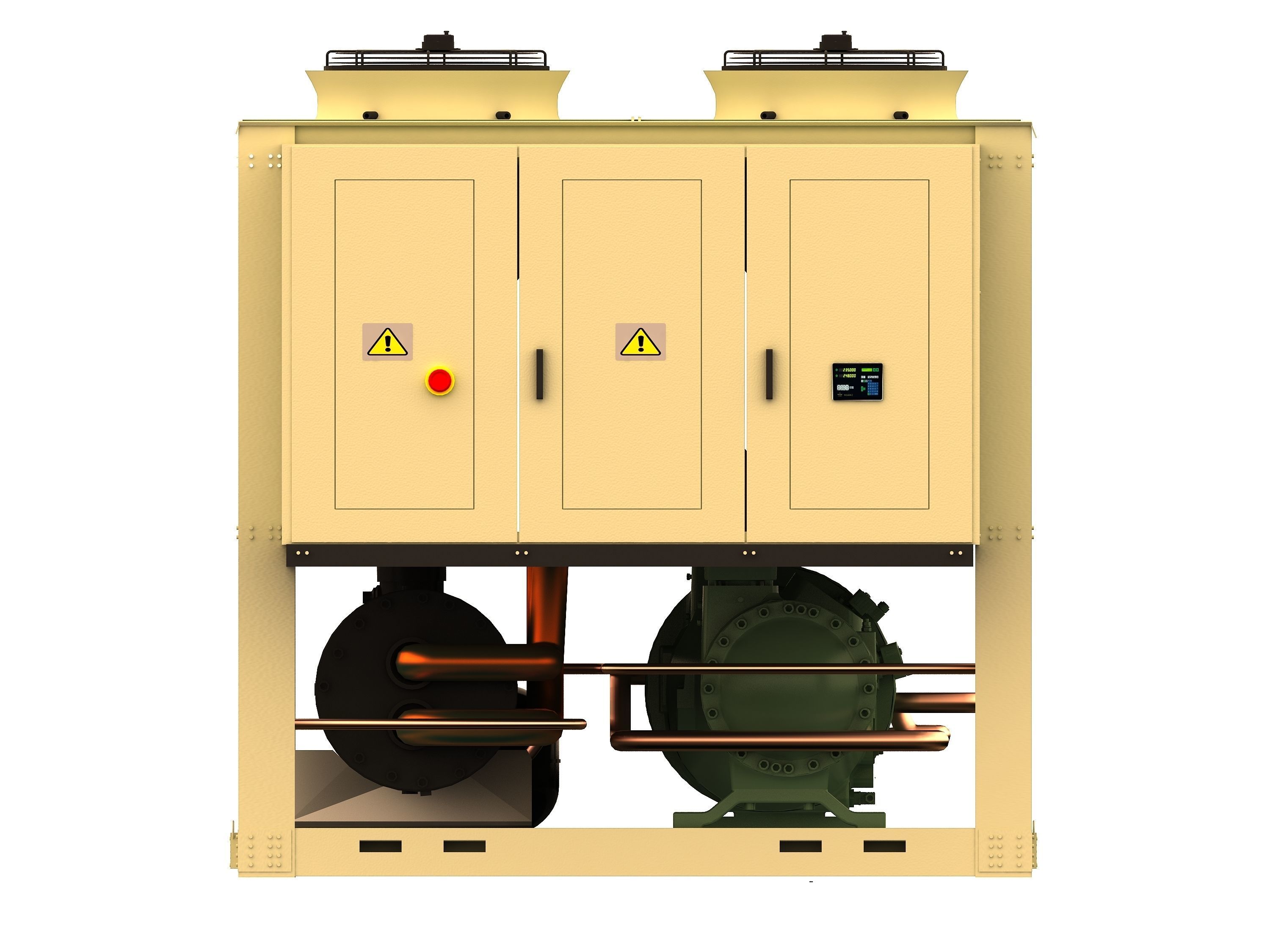 3d chiller air cooling 3D model_1