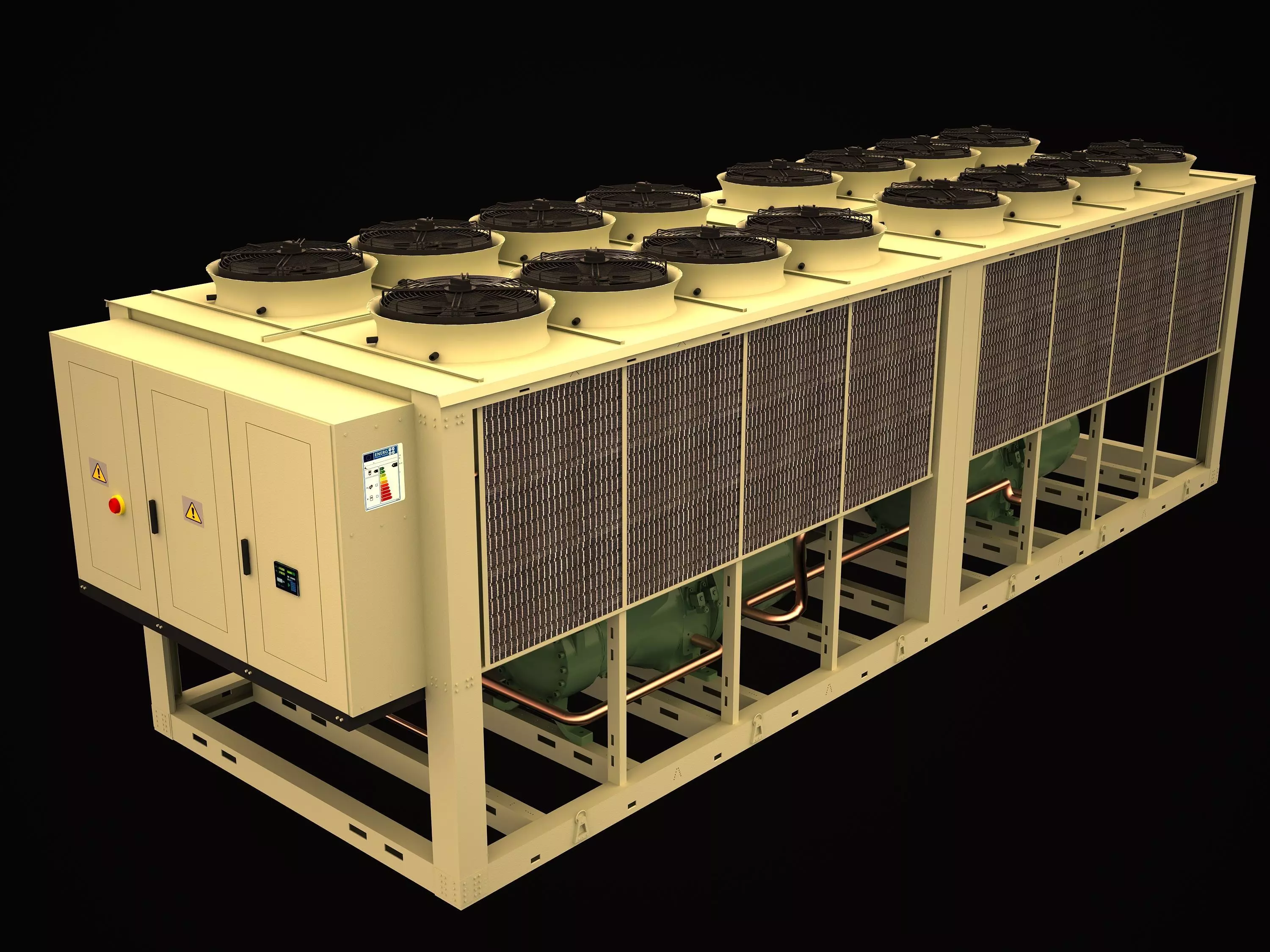 3d chiller air cooling 3D model_0