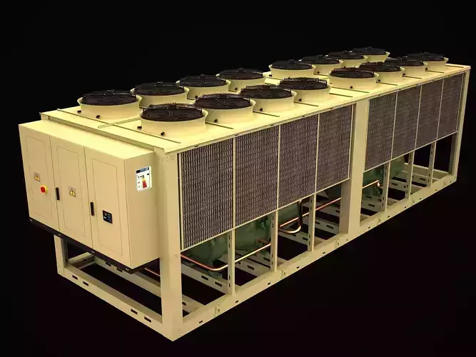 3d chiller air cooling 3D model