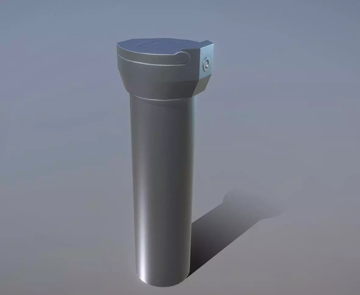Groundwater Measure Pipe Low-Poly Version 1 Low-poly 3D model_0
