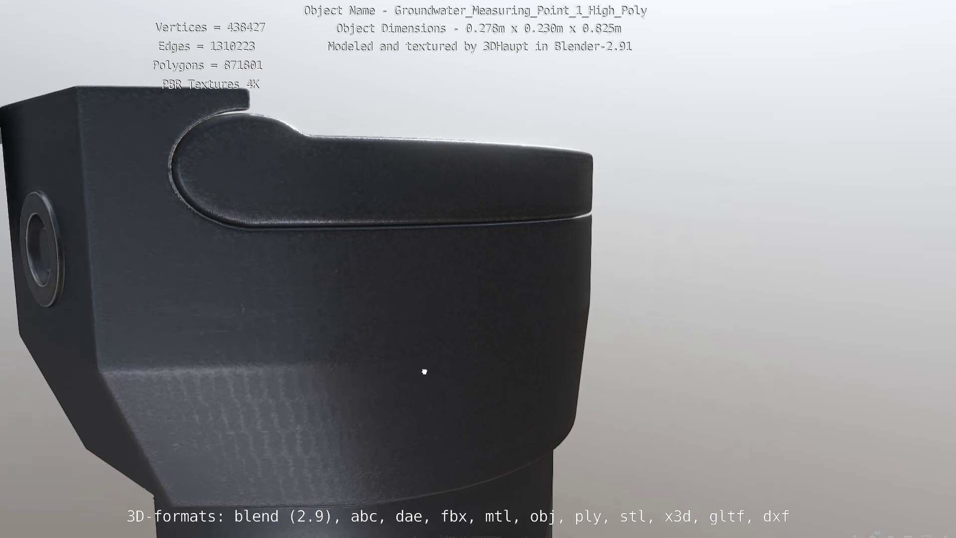 Groundwater Measure Pipe High-Poly Version 1 3D model_146