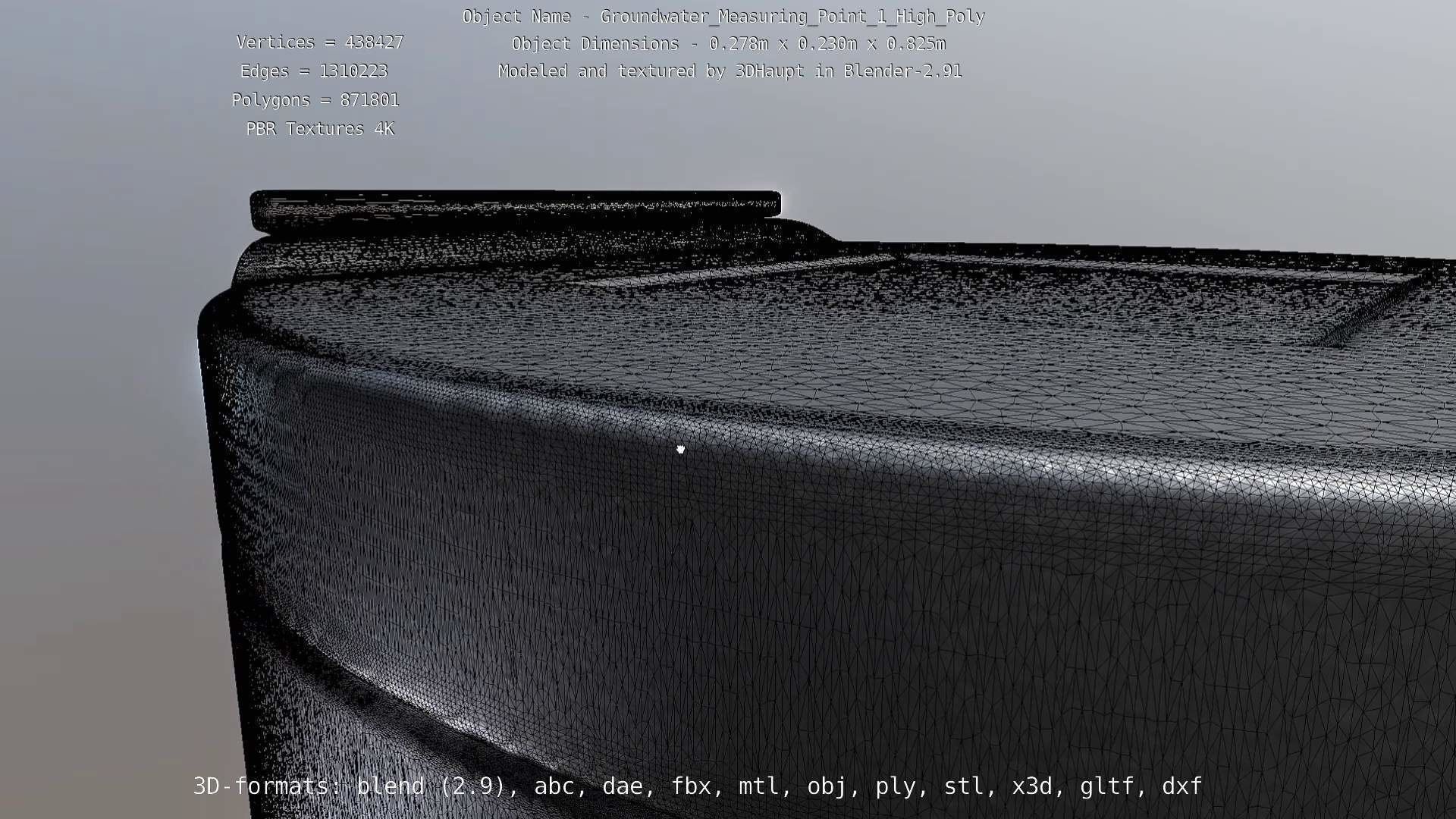 Groundwater Measure Pipe High-Poly Version 1 3D model_55