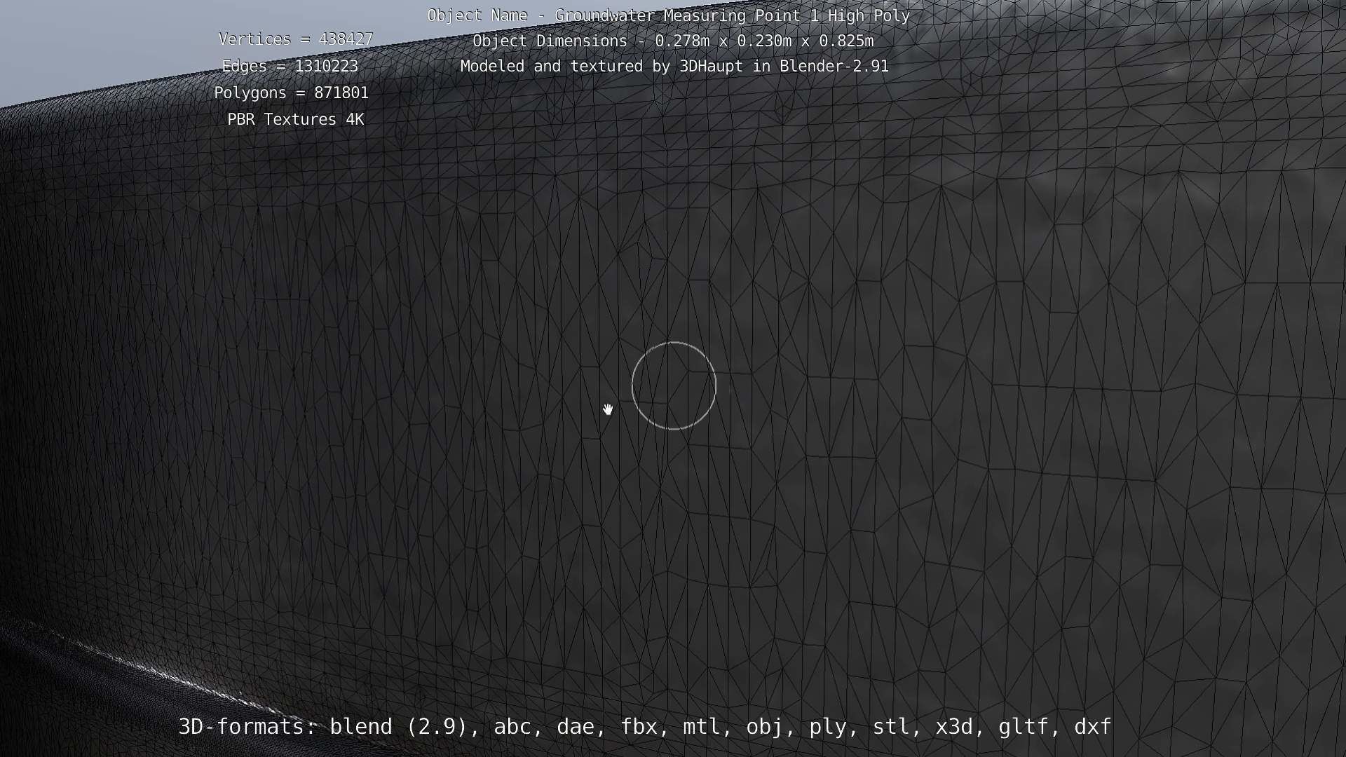 Groundwater Measure Pipe High-Poly Version 1 3D model_92
