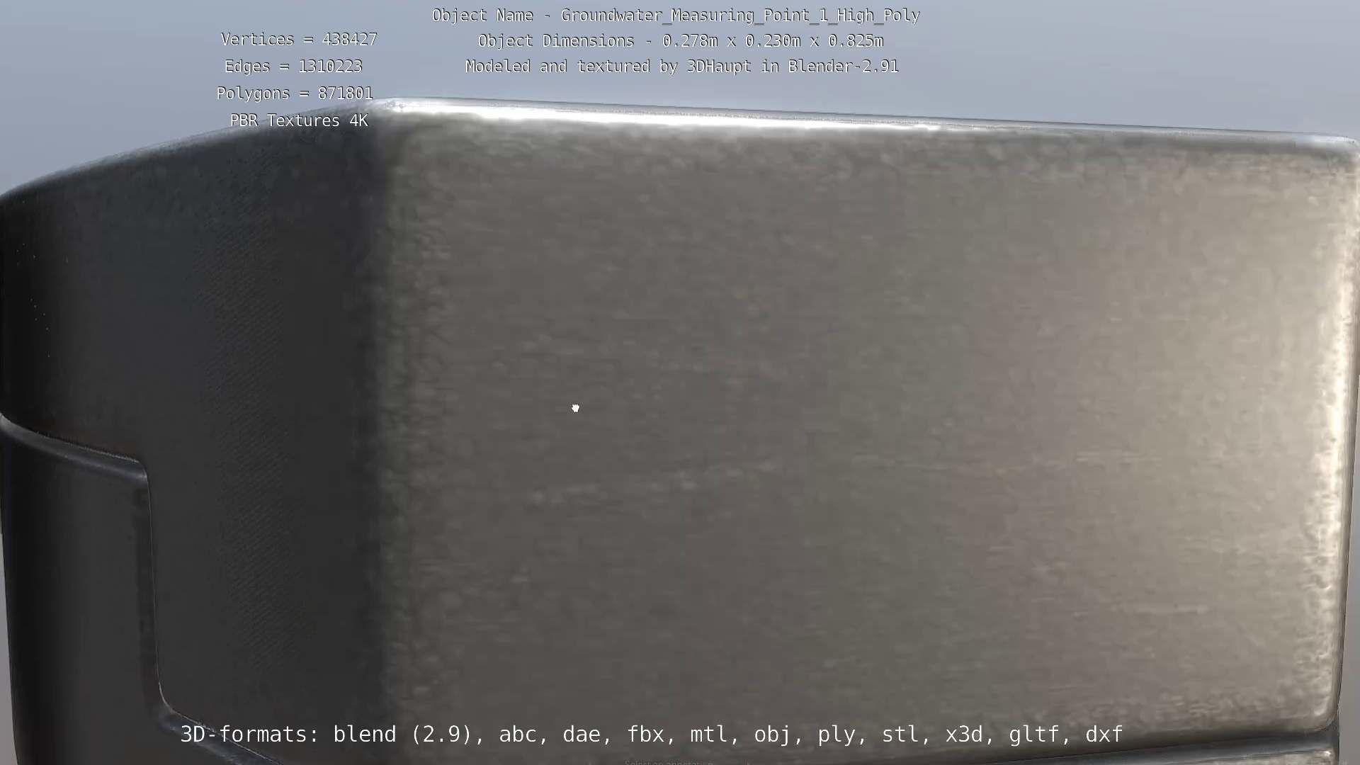 Groundwater Measure Pipe High-Poly Version 1 3D model_37