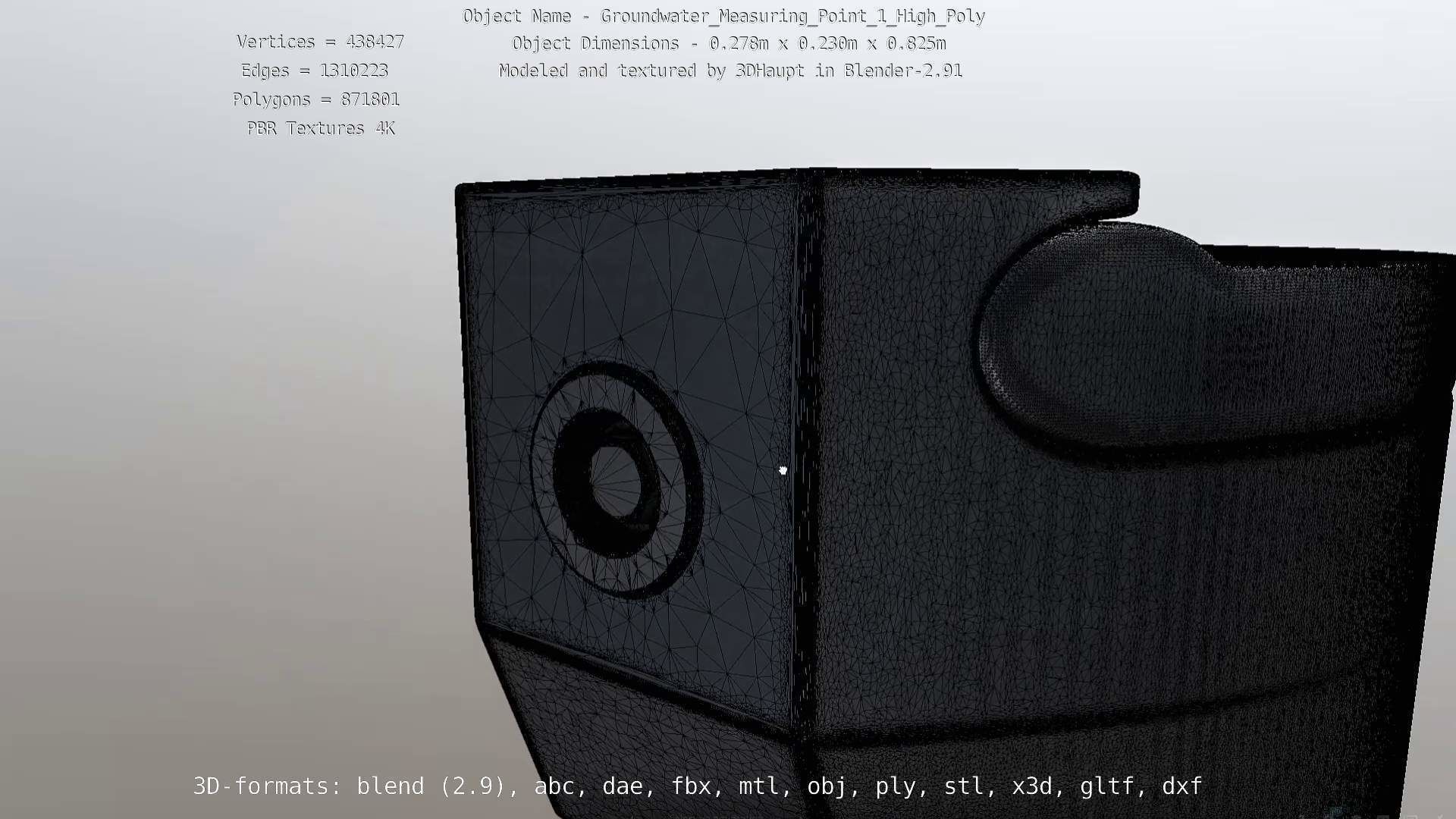 Groundwater Measure Pipe High-Poly Version 1 3D model_75