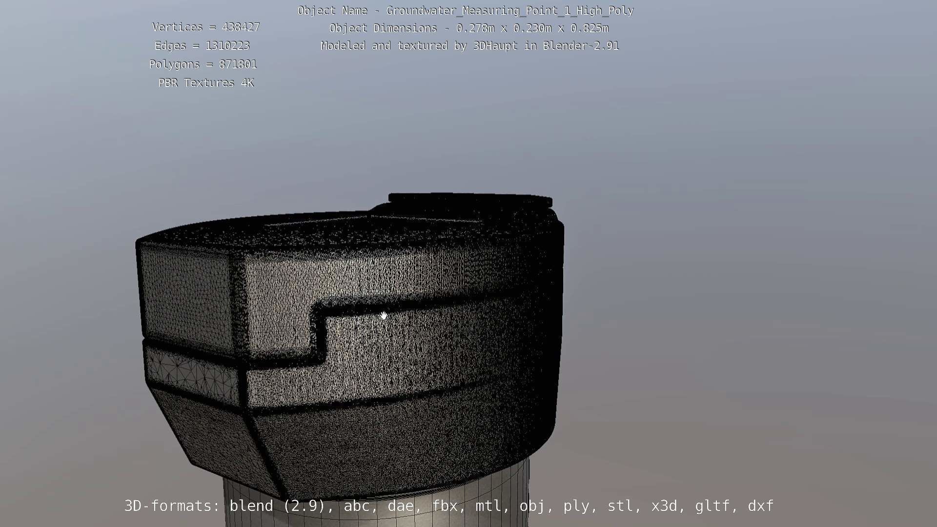 Groundwater Measure Pipe High-Poly Version 1 3D model_78