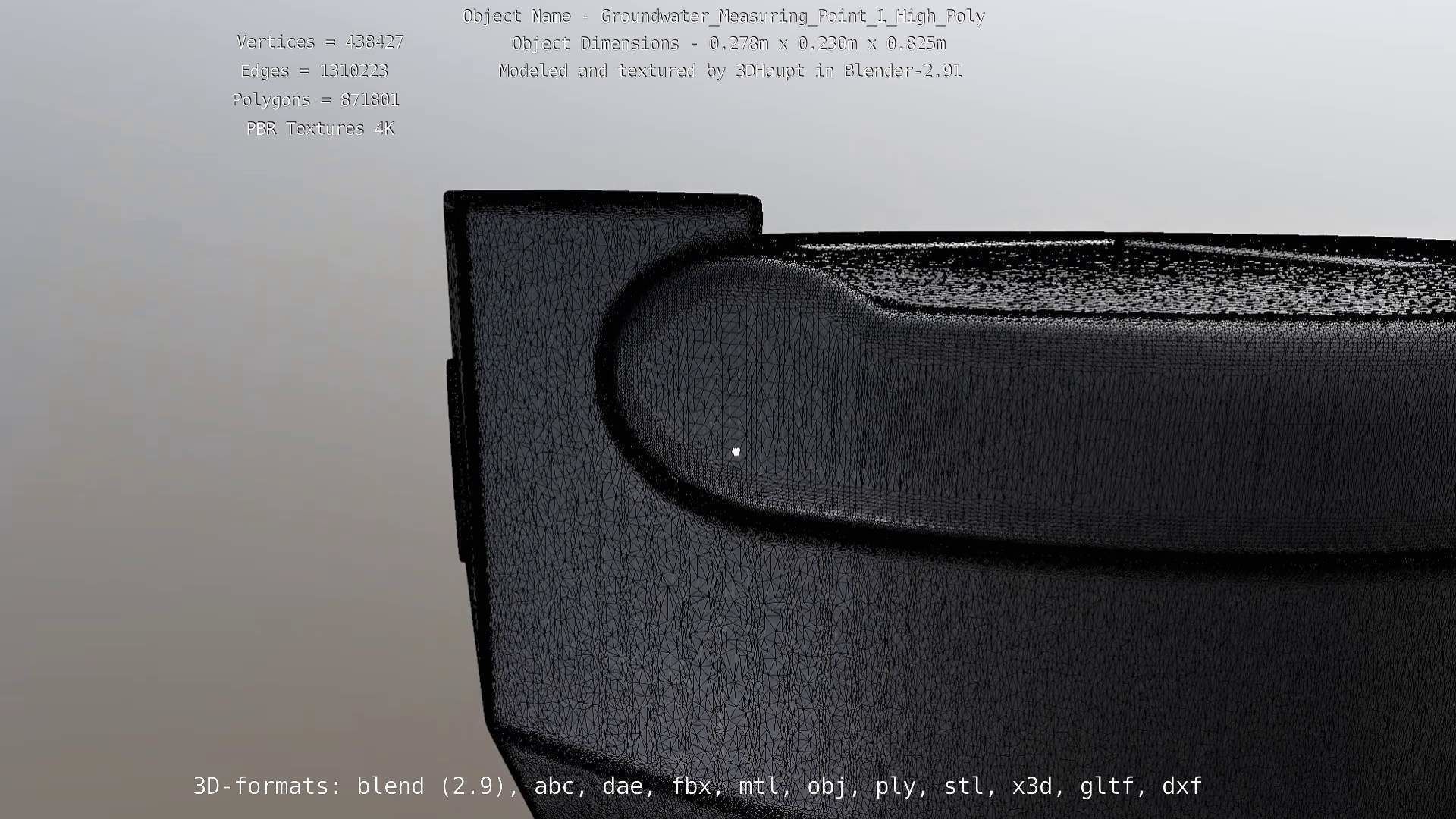 Groundwater Measure Pipe High-Poly Version 1 3D model_84