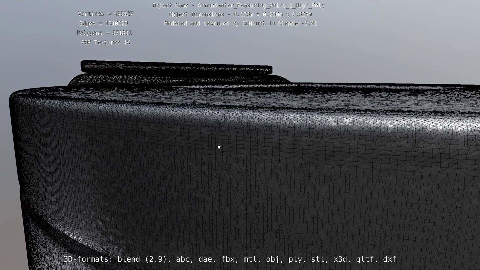 Groundwater Measure Pipe High-Poly Version 1 3D model_79