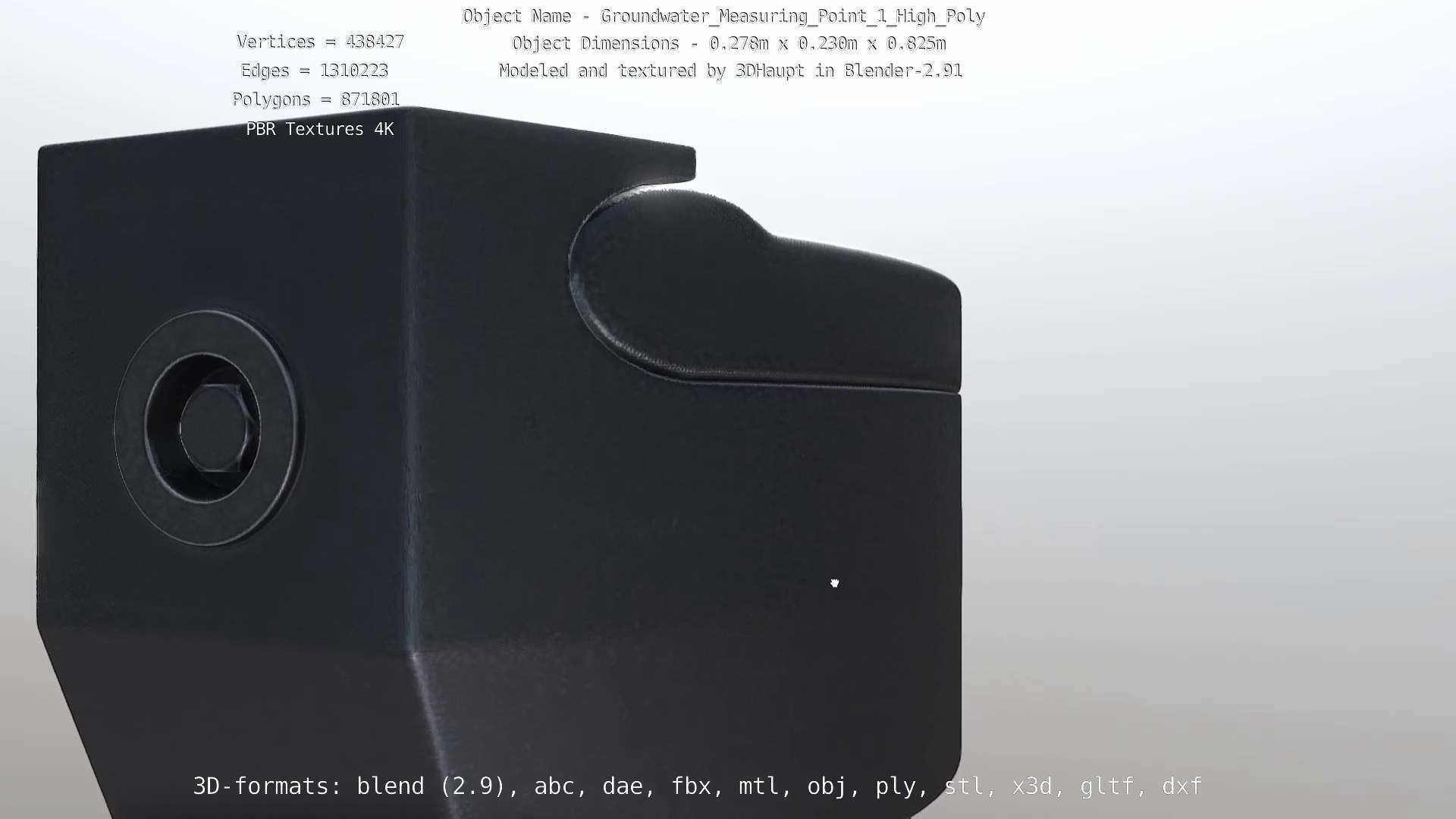 Groundwater Measure Pipe High-Poly Version 1 3D model_67