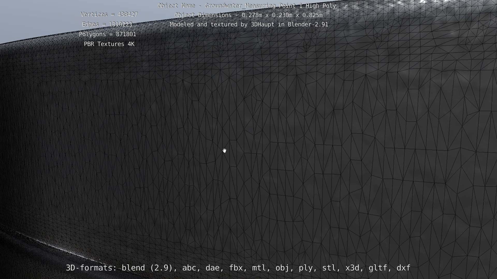 Groundwater Measure Pipe High-Poly Version 1 3D model_14