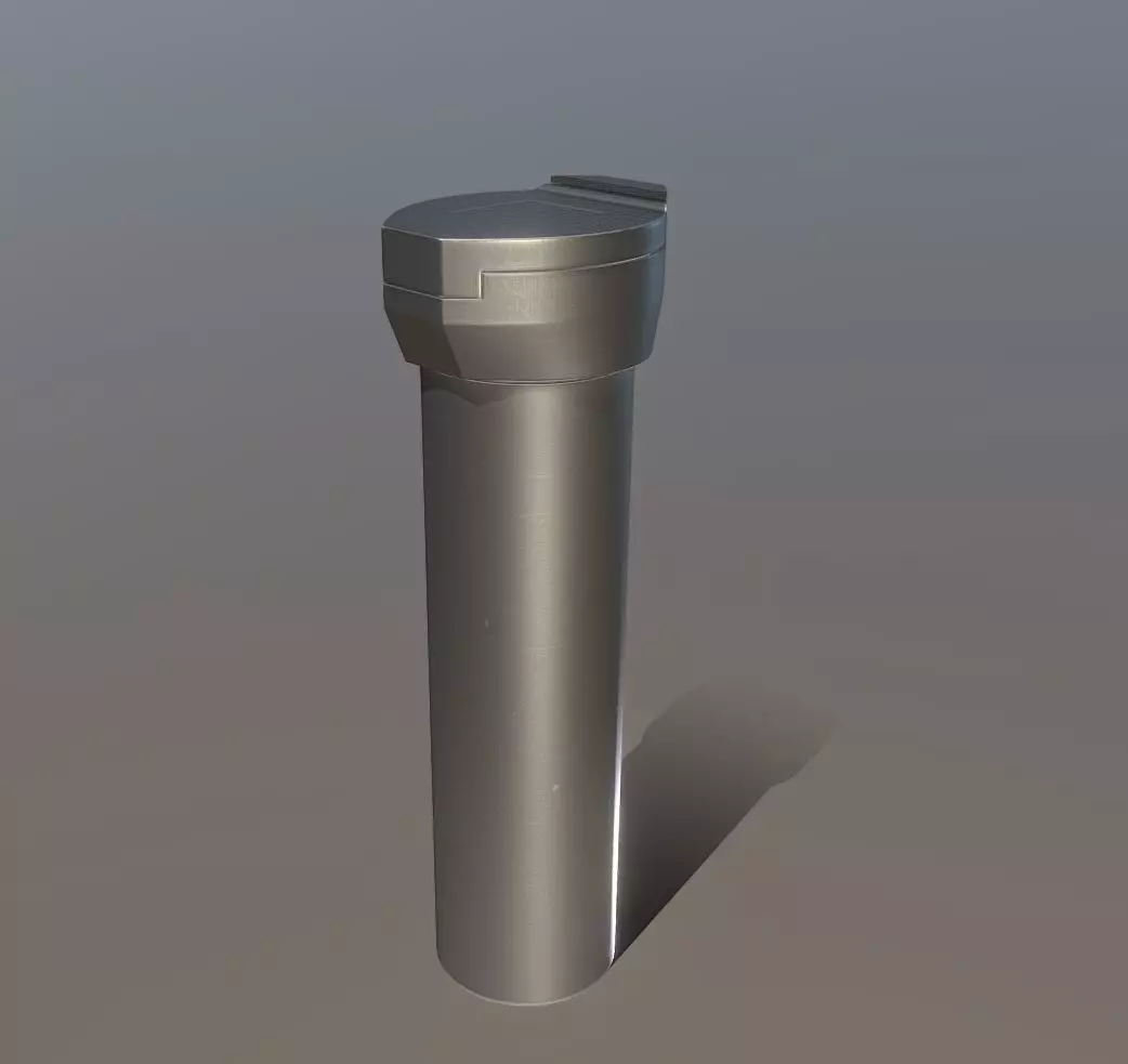 Groundwater Measure Pipe High-Poly Version 1 3D model_0