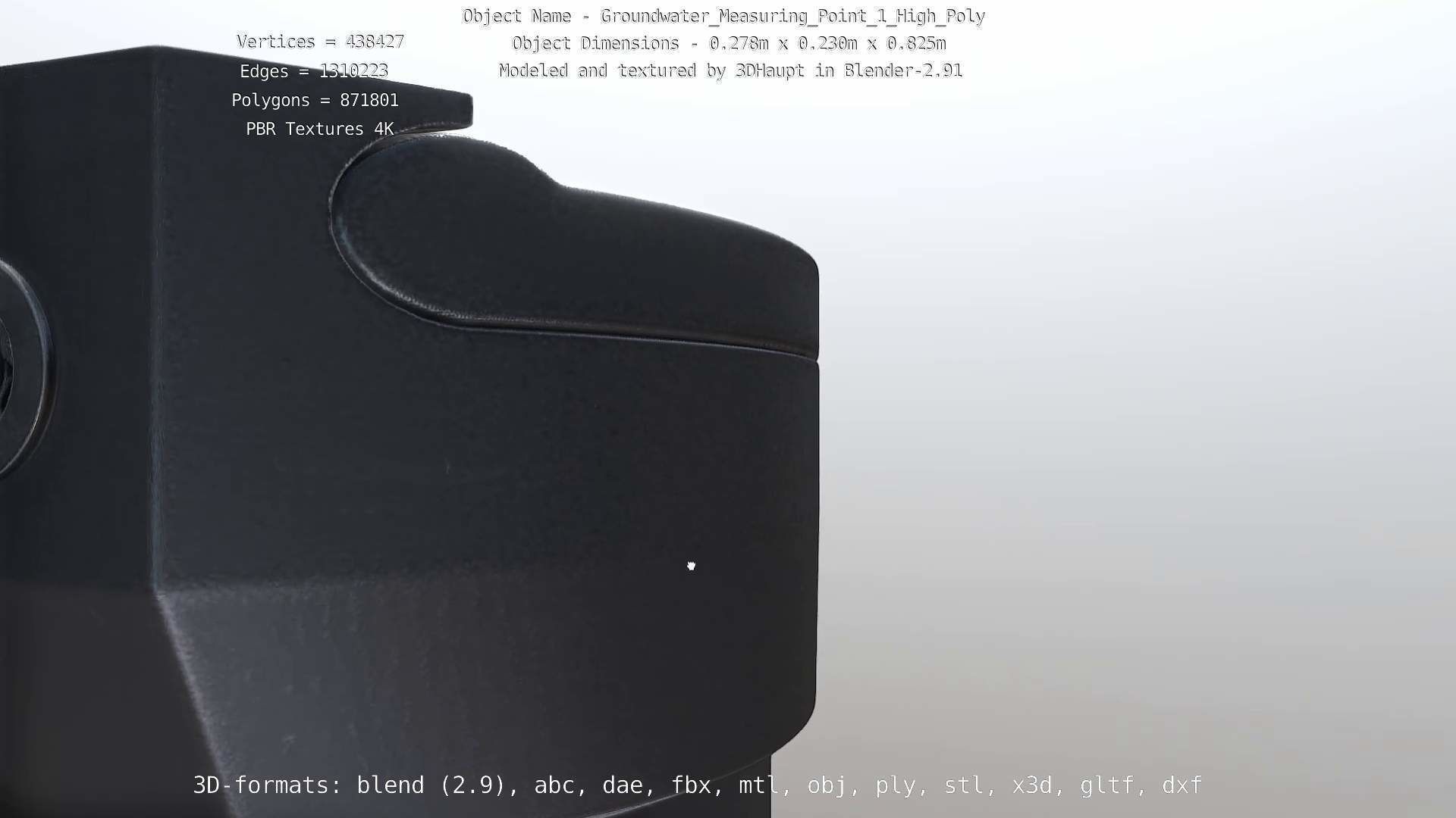 Groundwater Measure Pipe High-Poly Version 1 3D model_53