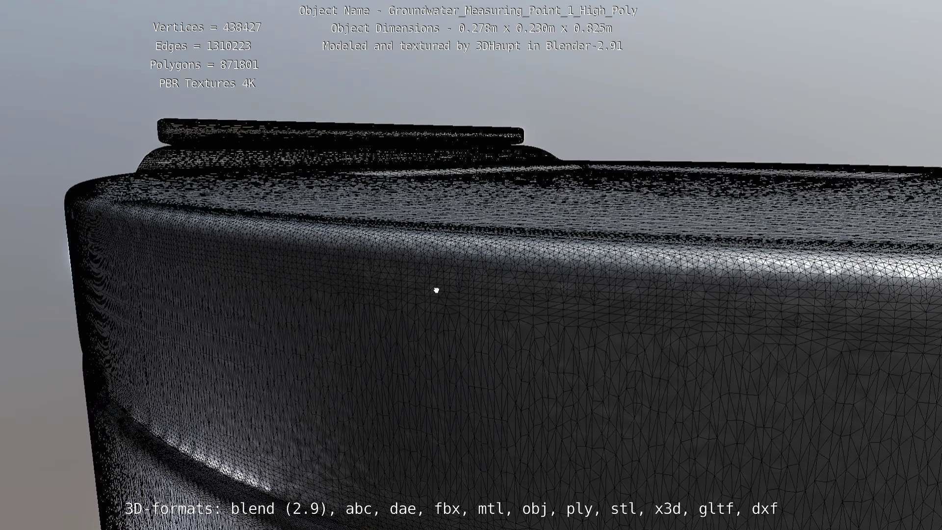 Groundwater Measure Pipe High-Poly Version 1 3D model_77