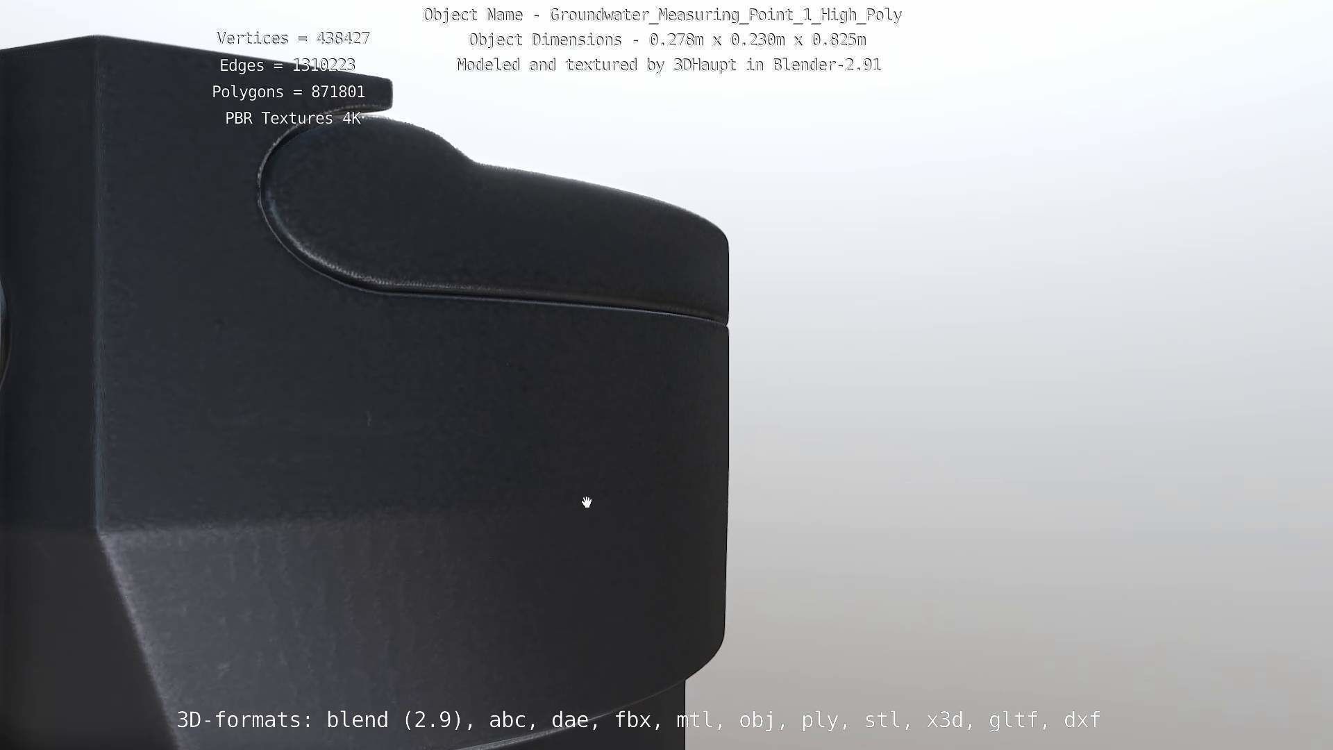 Groundwater Measure Pipe High-Poly Version 1 3D model_95