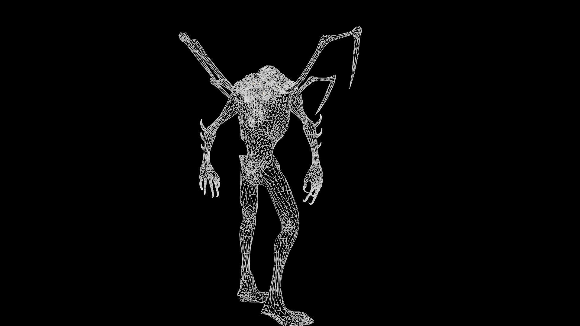 Monster Mutant7 Low-poly 3D model_9