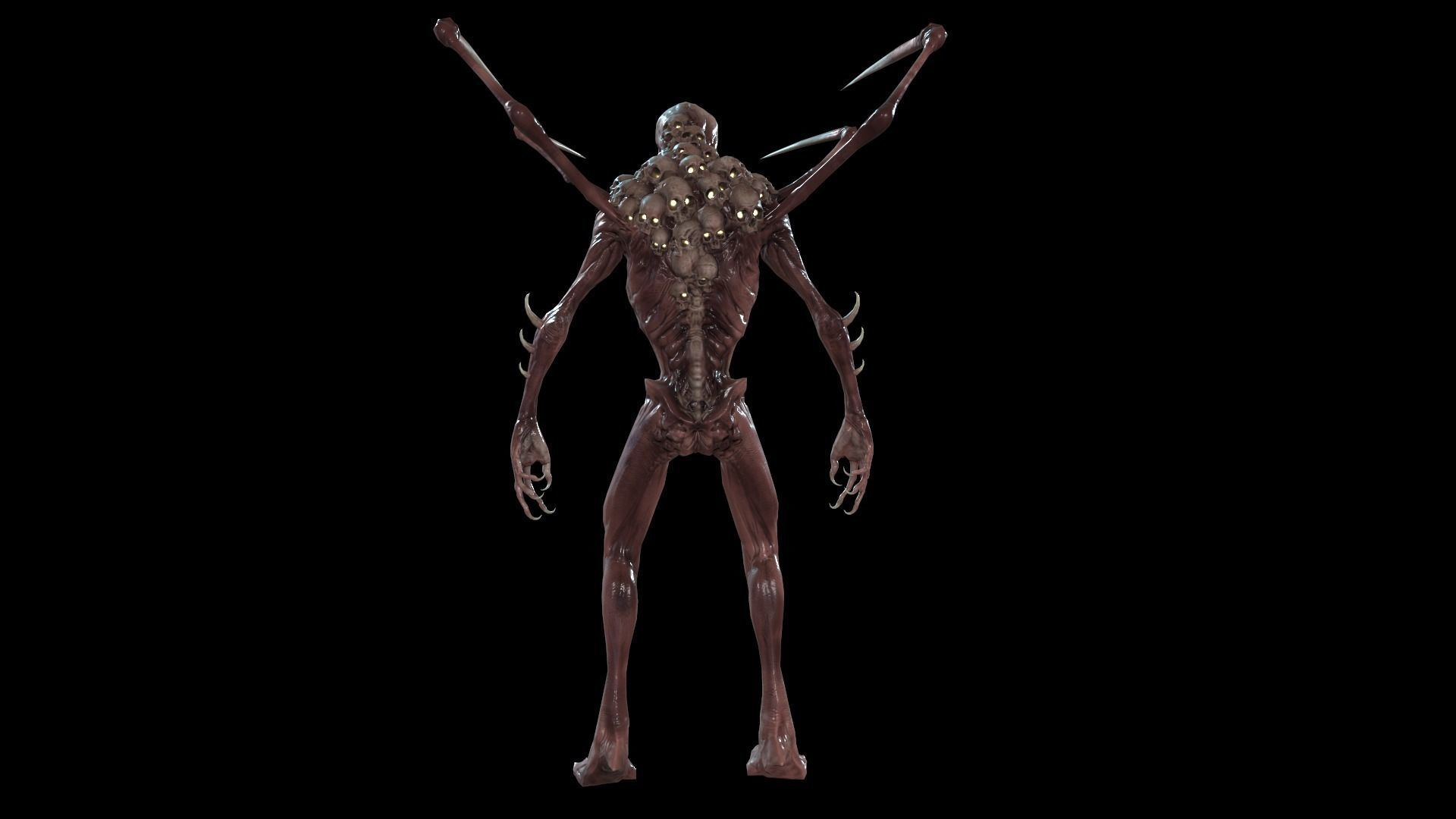 Monster Mutant7 Low-poly 3D model_16