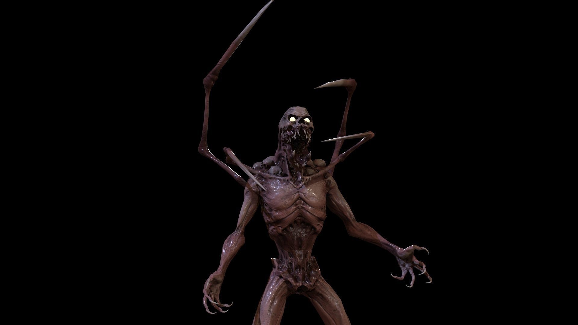 Monster Mutant7 Low-poly 3D model_23