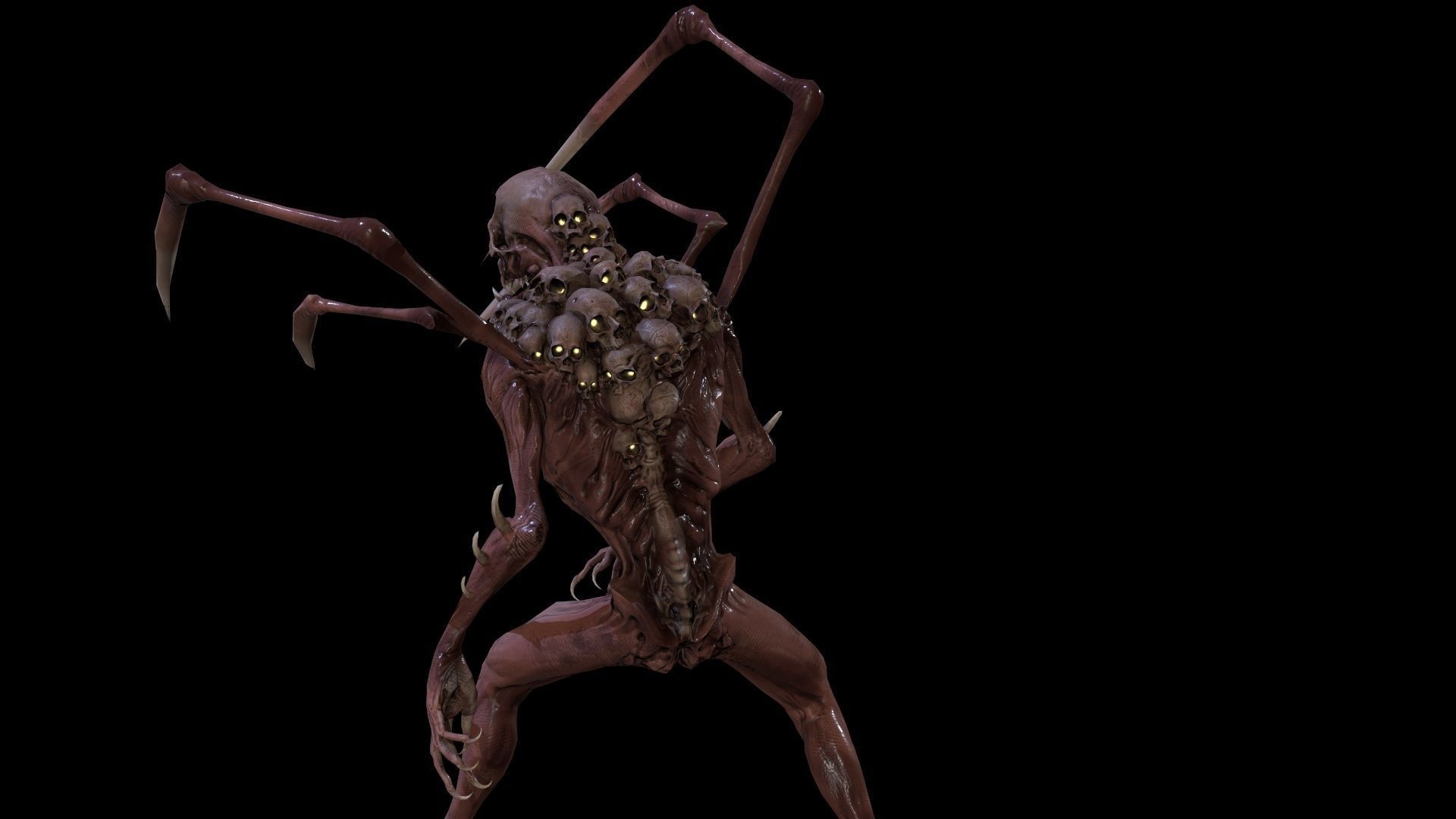 Monster Mutant7 Low-poly 3D model_26